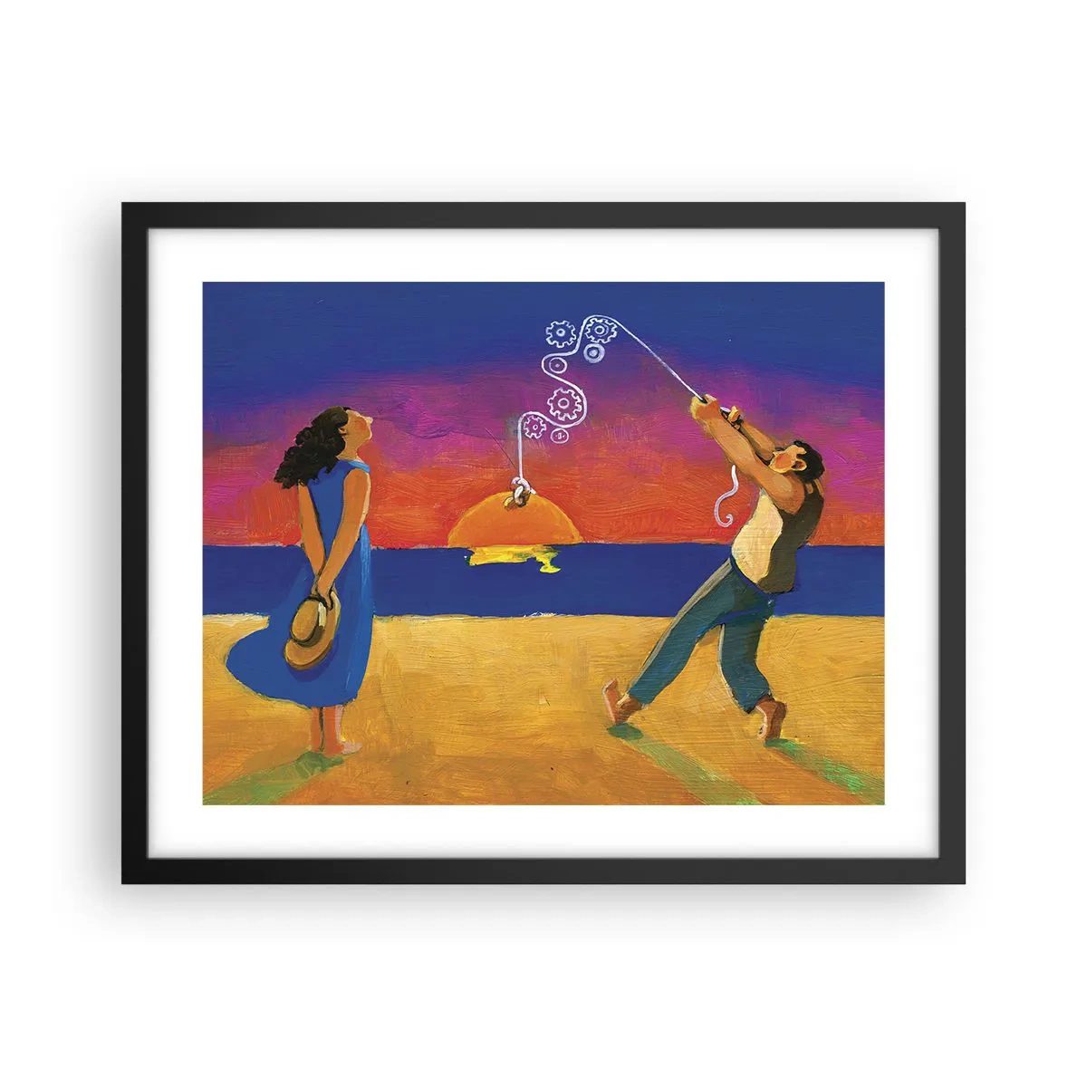 Plagát v čiernom ráme - Viac ako hviezda z neba - 50x40 cm