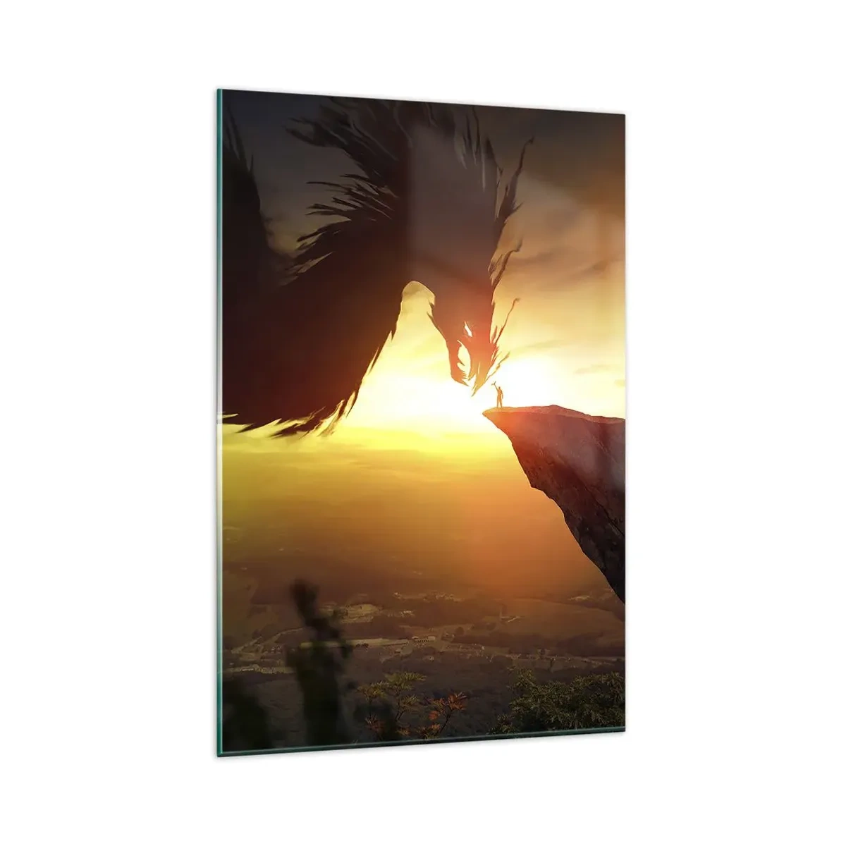 Obraz na skle - Premožiteľ draka - 80x120 cm