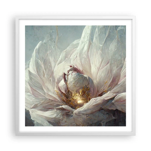 Plagát v bielom ráme - Rozkvitá raz za sto rokov - 60x60 cm