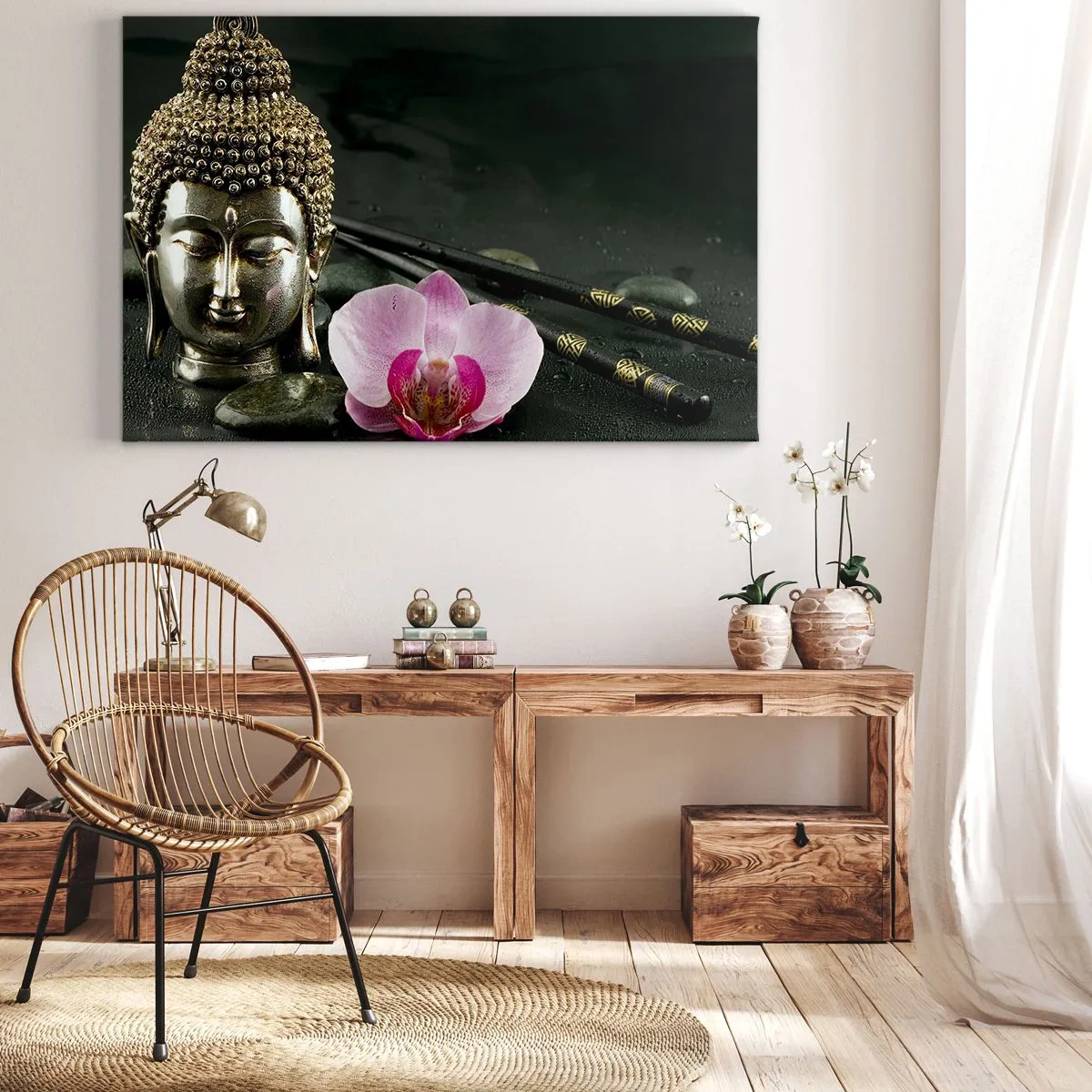 Obraz na plátne - Súlad múdrosti a krásy - 100x70 cm