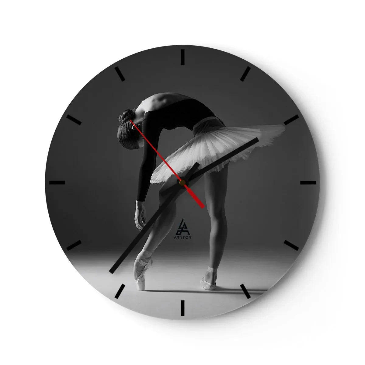 Nástenné hodiny - Bella ballerina - 40x40 cm