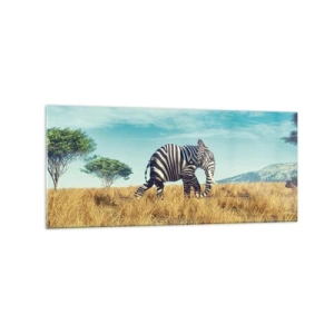 Obraz na skle - Šedá už nie je v móde - 120x50 cm
