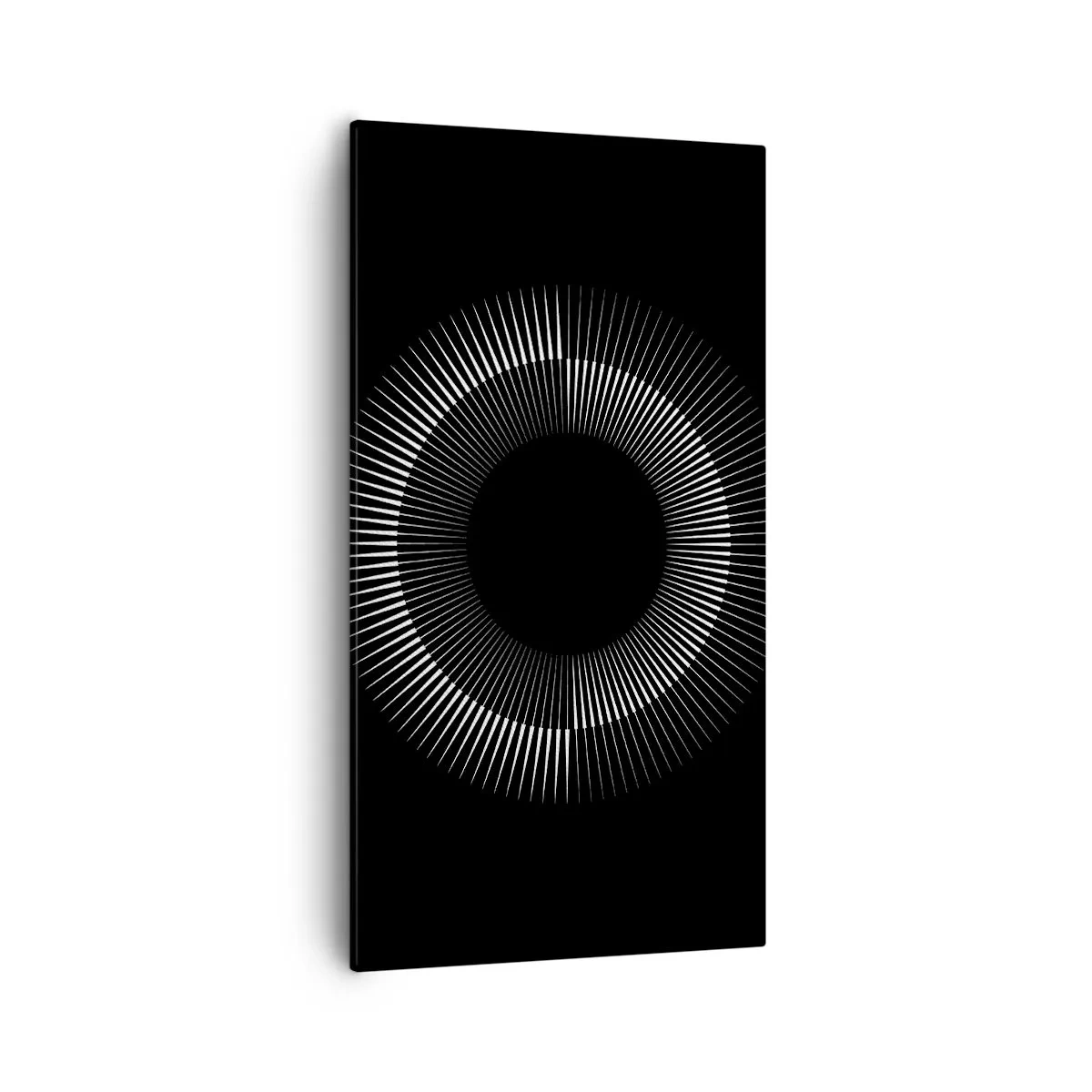 Obraz na plátne - Čierne slnko - 55x100 cm