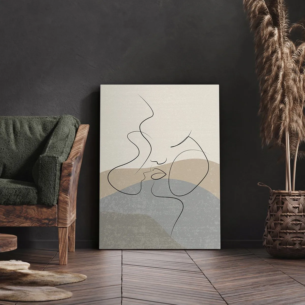 Obraz na plátne - Ako ťah štetcom - 50x70 cm