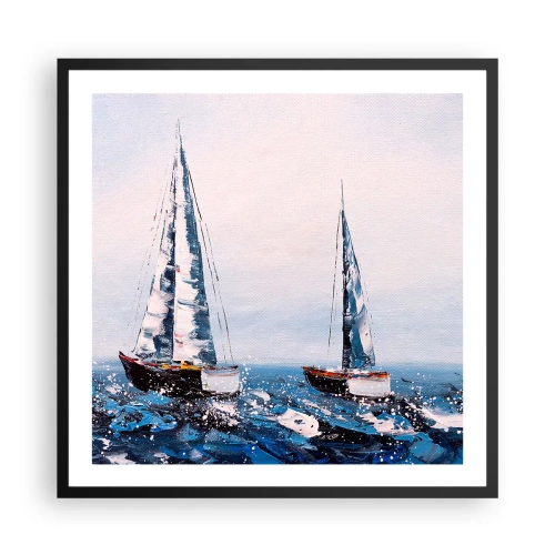 Plagát v čiernom ráme - Bratstvo vetra - 60x60 cm