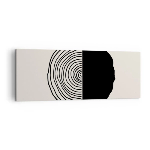 Obraz na plátne - Pol na pol - 140x50 cm