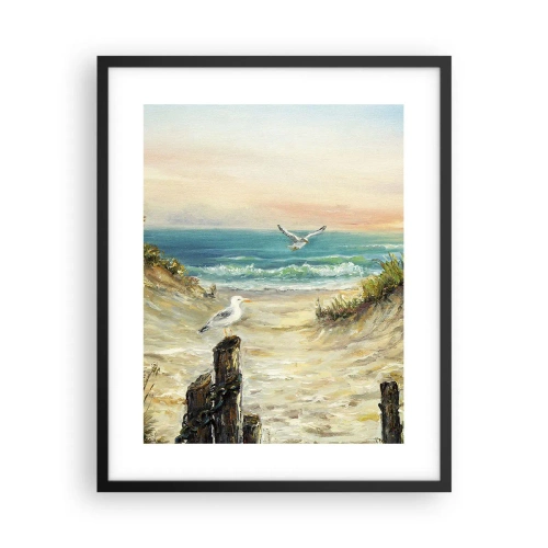 Plagát v čiernom ráme - Bezvetrie a samota - 40x50 cm