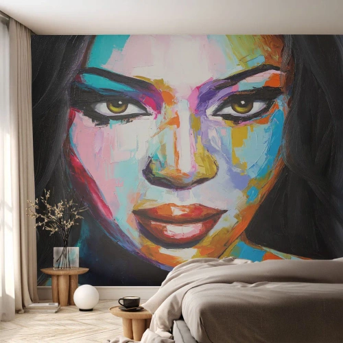 Fototapeta Premium Canvas - Nejde odtrhnúť oči - Portrét ženy, Tvár, Kus - 350x256 cm