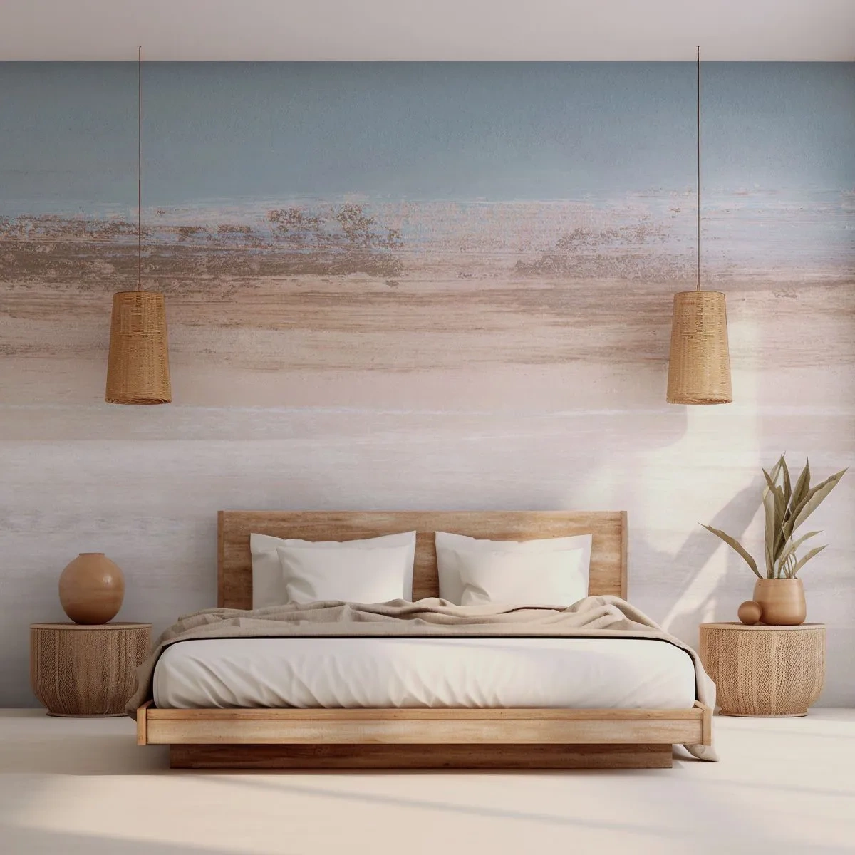 Fototapeta Premium Sand - Dvojznačná krajina - Kus, Svetlý, Minimalizmus - 300x210 cm