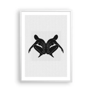 Plagát v bielom ráme - Spoločná duša - 50x70 cm