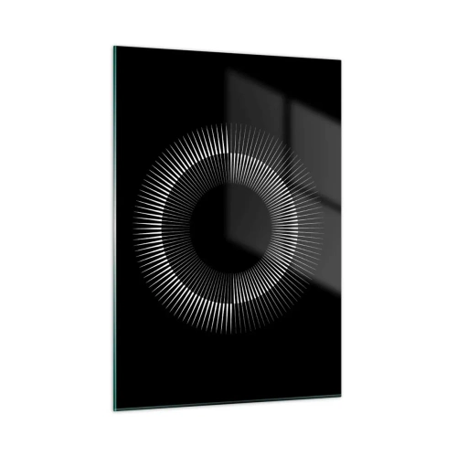 Obraz na skle - Čierne slnko - 50x70 cm