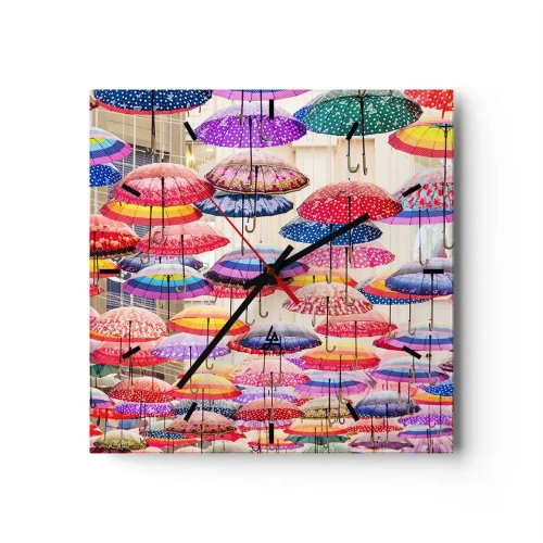 Nástenné hodiny - Mestská lúka - 30x30 cm
