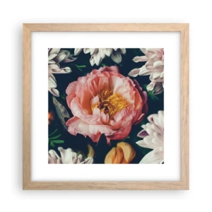 Plagát v ráme zo svetlého duba - S barokovým prepychom - 30x30 cm