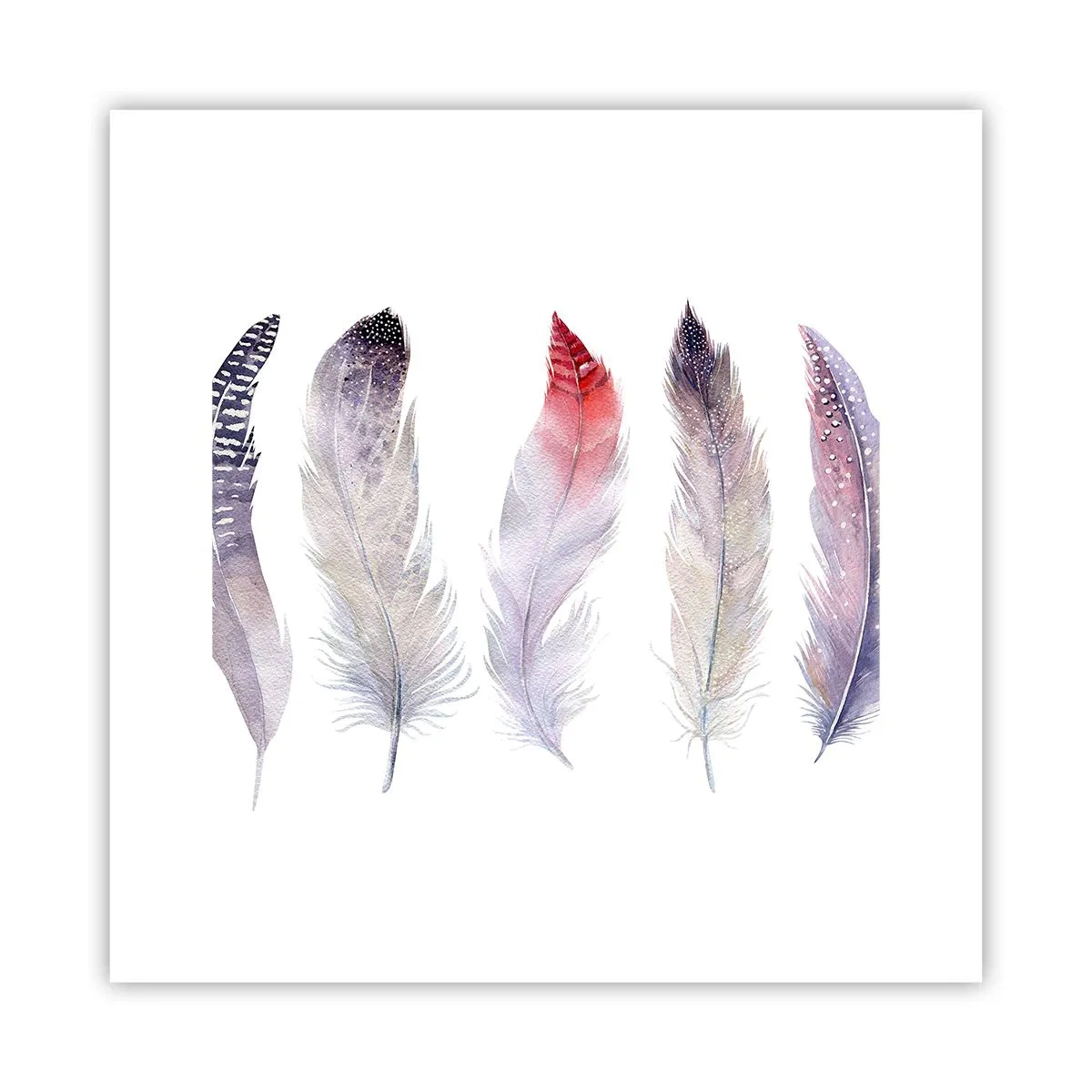 Plagát - Jemné ako rôznofarebná hmla - 30x30 cm