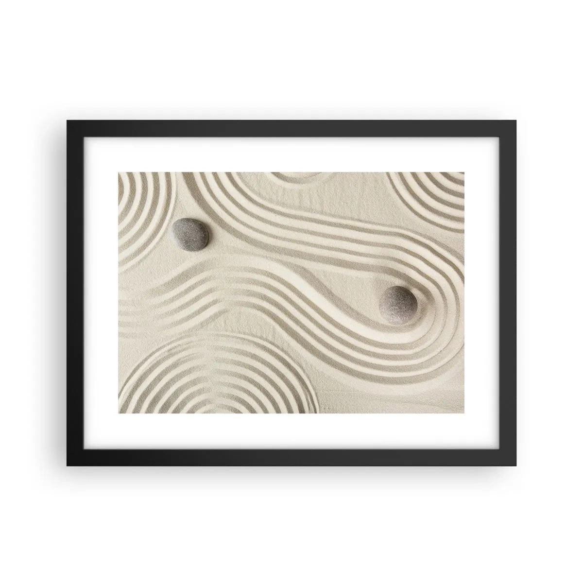 Plagát v čiernom ráme - Dotyk tepla - 40x30 cm