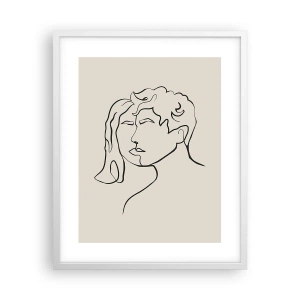 Plagát v bielom ráme - A bola jednota - 40x50 cm