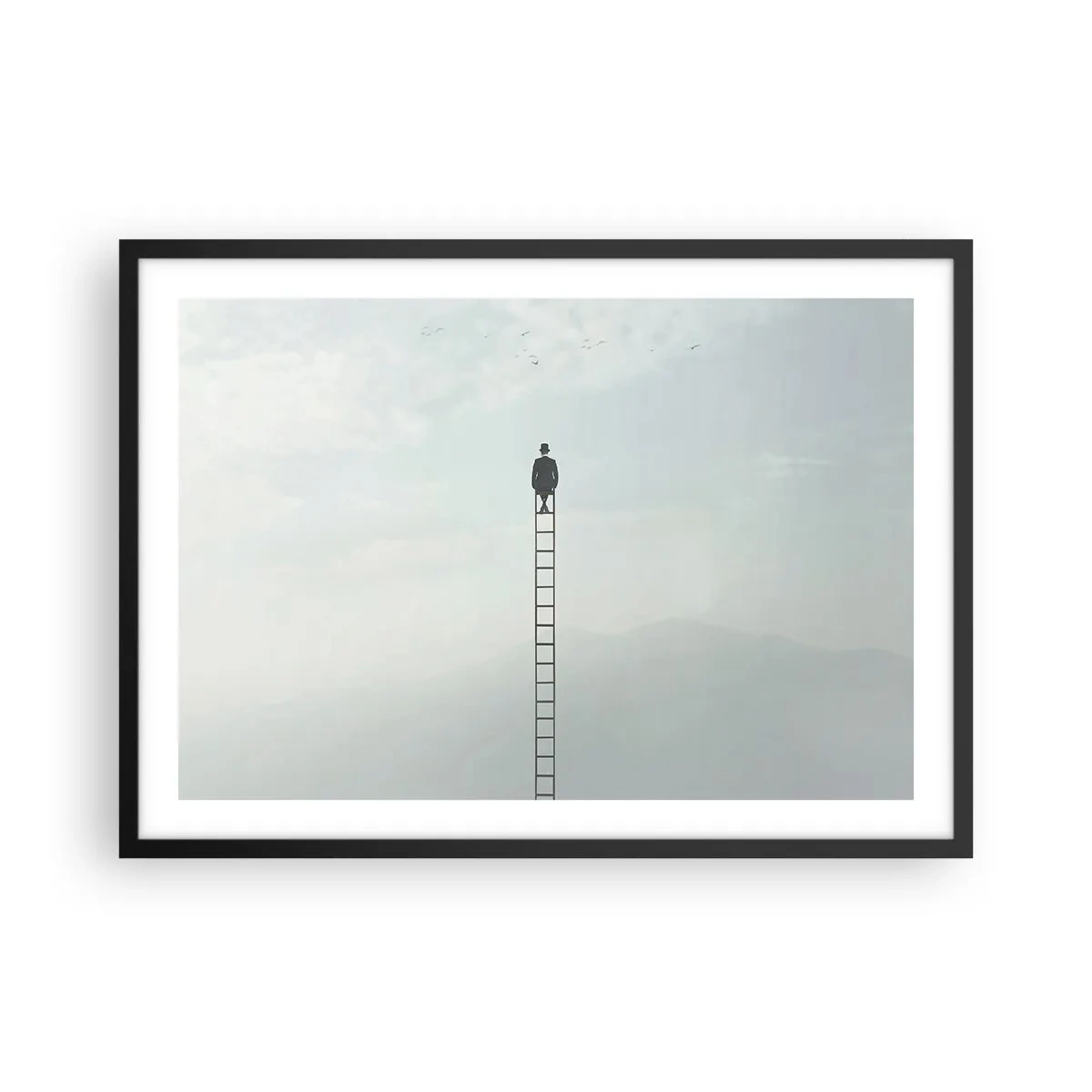 Plagát v čiernom ráme - Povzniesť sa nad to - 70x50 cm