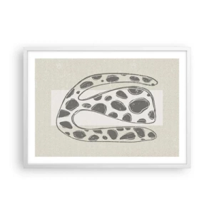 Plagát v bielom ráme - Bizarná bytosť - 70x50 cm