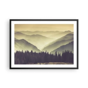 Plagát v čiernom ráme - Za siedmimi horami… - 70x50 cm