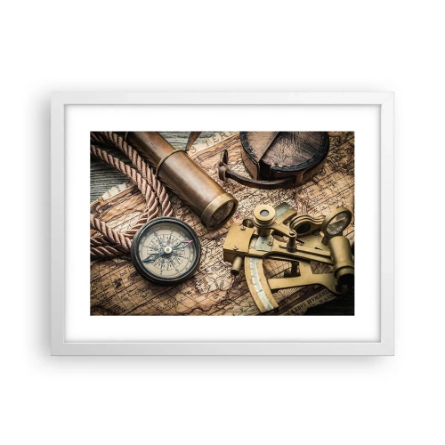 Plagát v bielom ráme - Urči smer - 40x30 cm