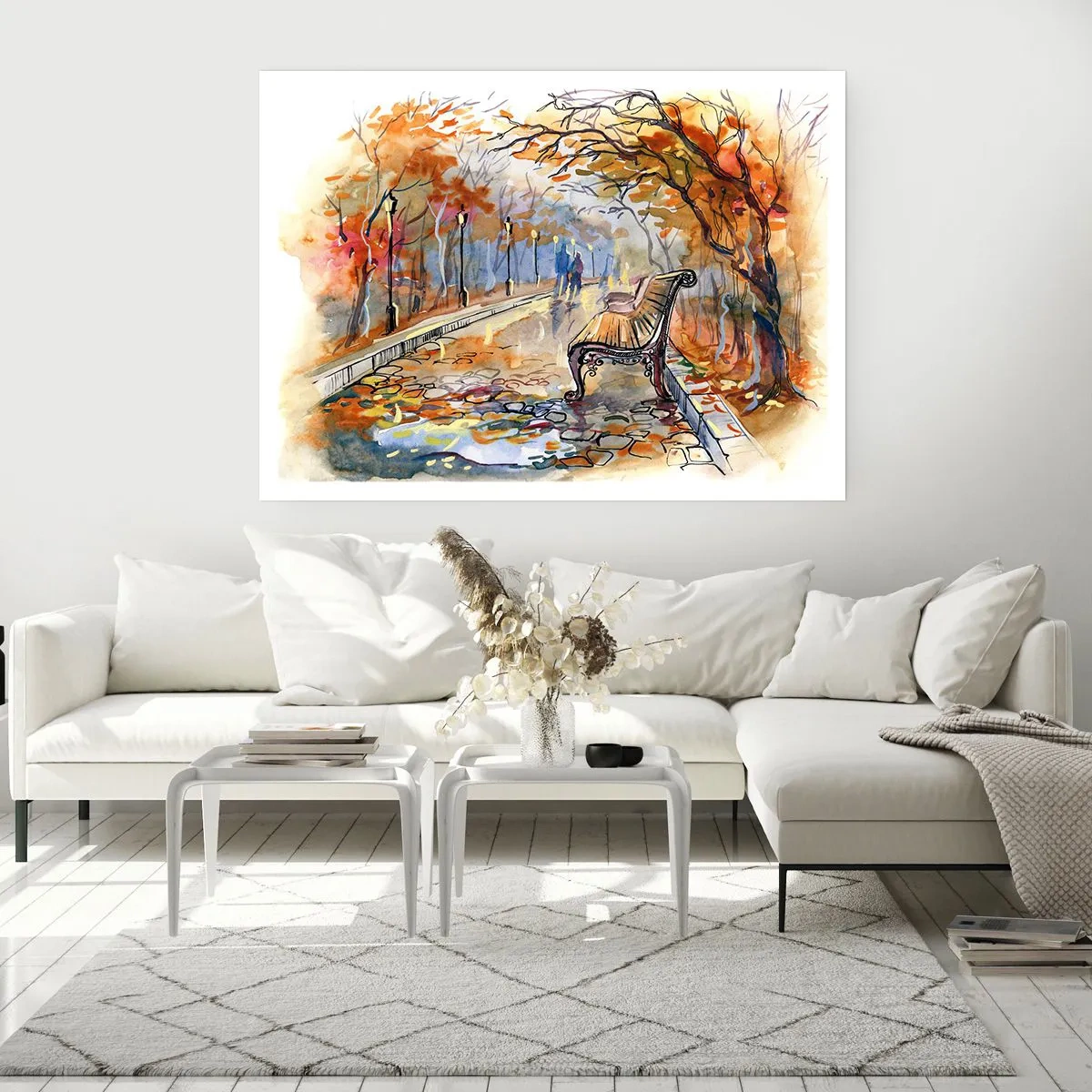 Plagát - Spoločne putovať jeseňou - 50x40 cm