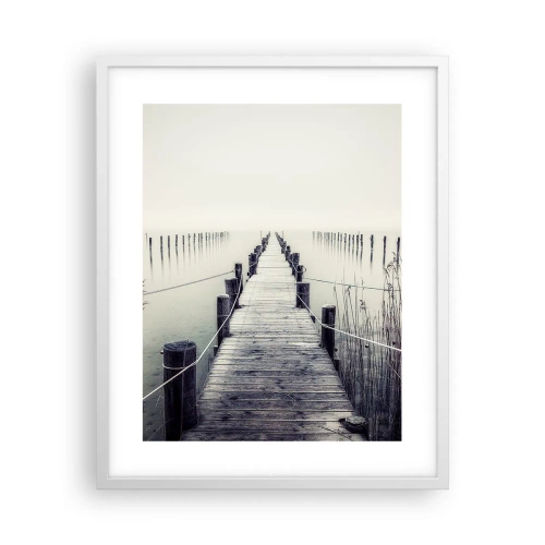 Plagát v bielom ráme - Ponor sa do pokoja - 40x50 cm