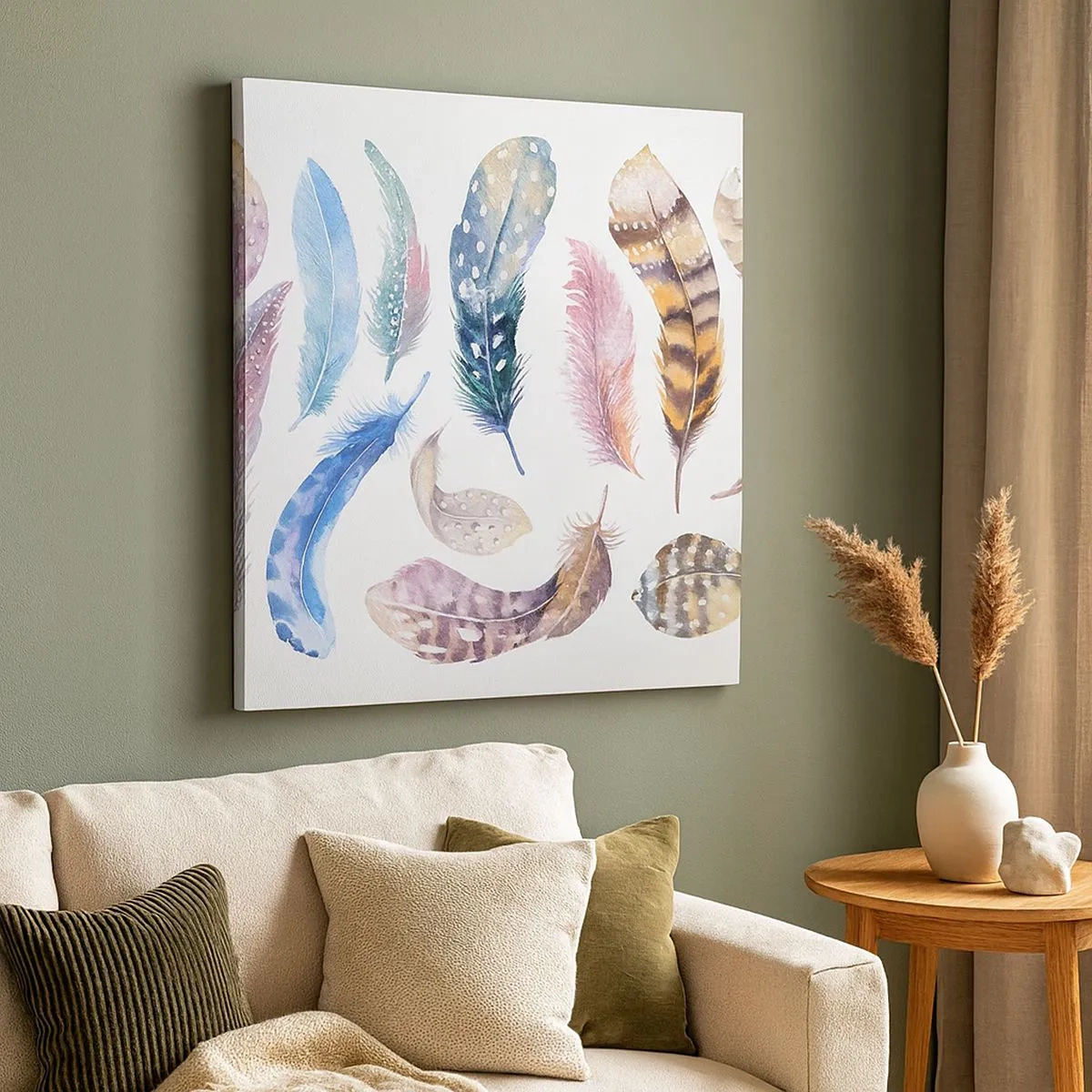 Obraz na plátne - Ľahké, strakaté a viacfarebné - 30x30 cm