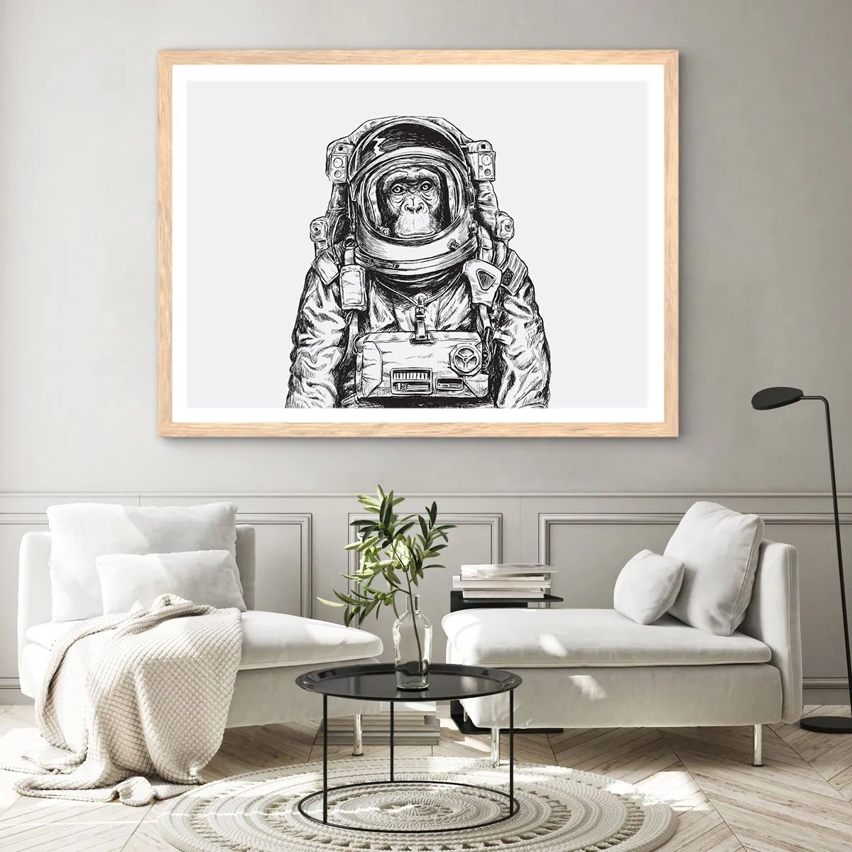 Plagát v ráme zo svetlého duba - Alternatívny vývoj - 91x61 cm