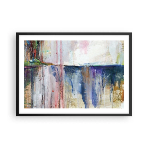 Plagát v čiernom ráme - Farebné dojmy a asociácie - 70x50 cm