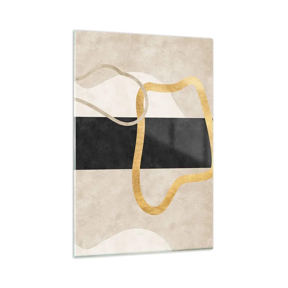 Obraz na skle - Tvary v slučke - 80x120 cm