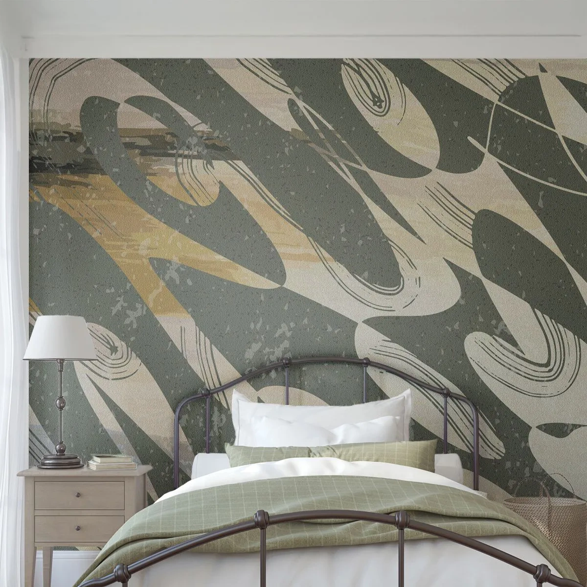 Samolepiaca Fototapeta Deluxe Sticker - Rytmizovaná abstrakcia - Abstrakcia, Moderné, Vo veku - 150x105 cm