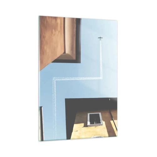 Obraz na skle - Nad mestským labyrintom - 50x70 cm