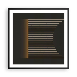 Plagát v čiernom ráme - Preskúmať temnotu - 60x60 cm