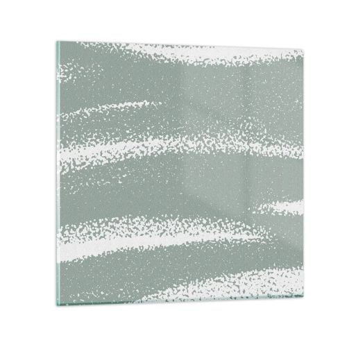 Obraz na skle - Abstrakcia v zimnom štýle - 40x40 cm