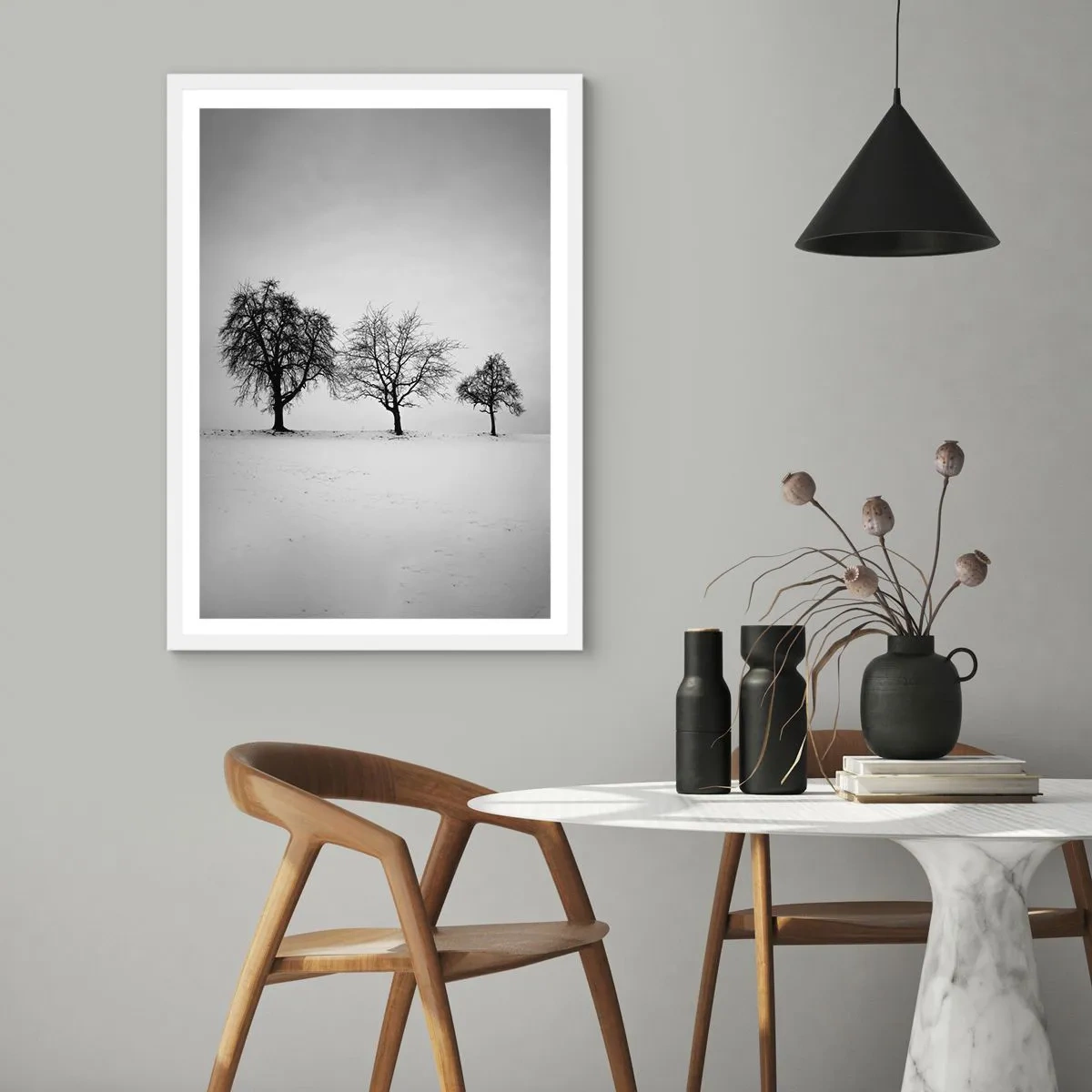 Plagát v bielom ráme - O čom sníva? - 50x70 cm