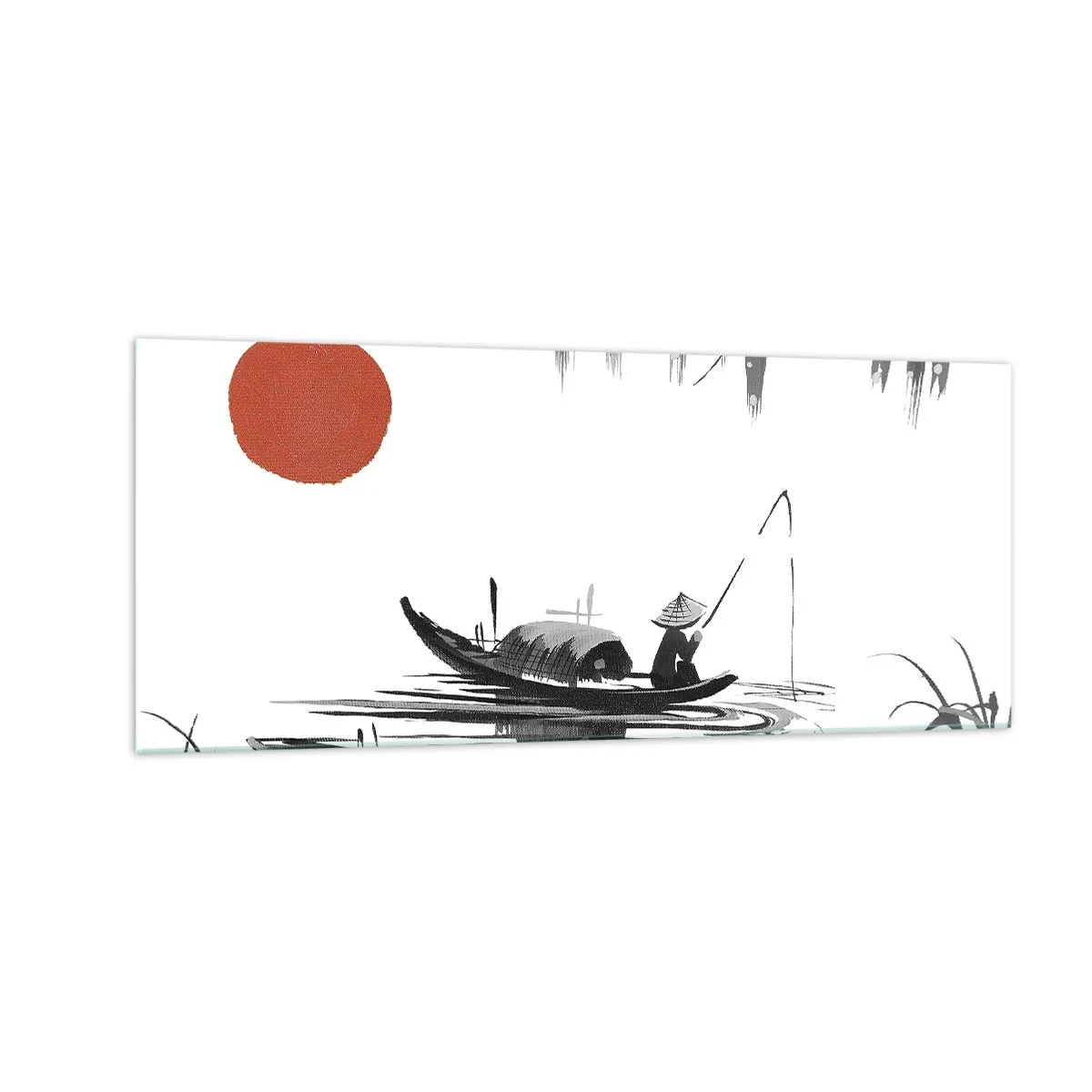 Obraz na skle - Ázijské popoludnie - 100x40 cm