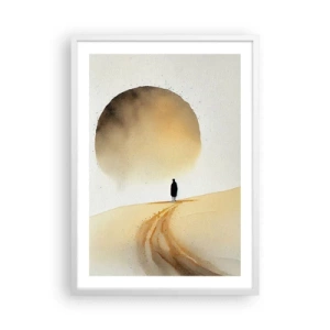 Plagát v bielom ráme - Vždy túžba - 50x70 cm