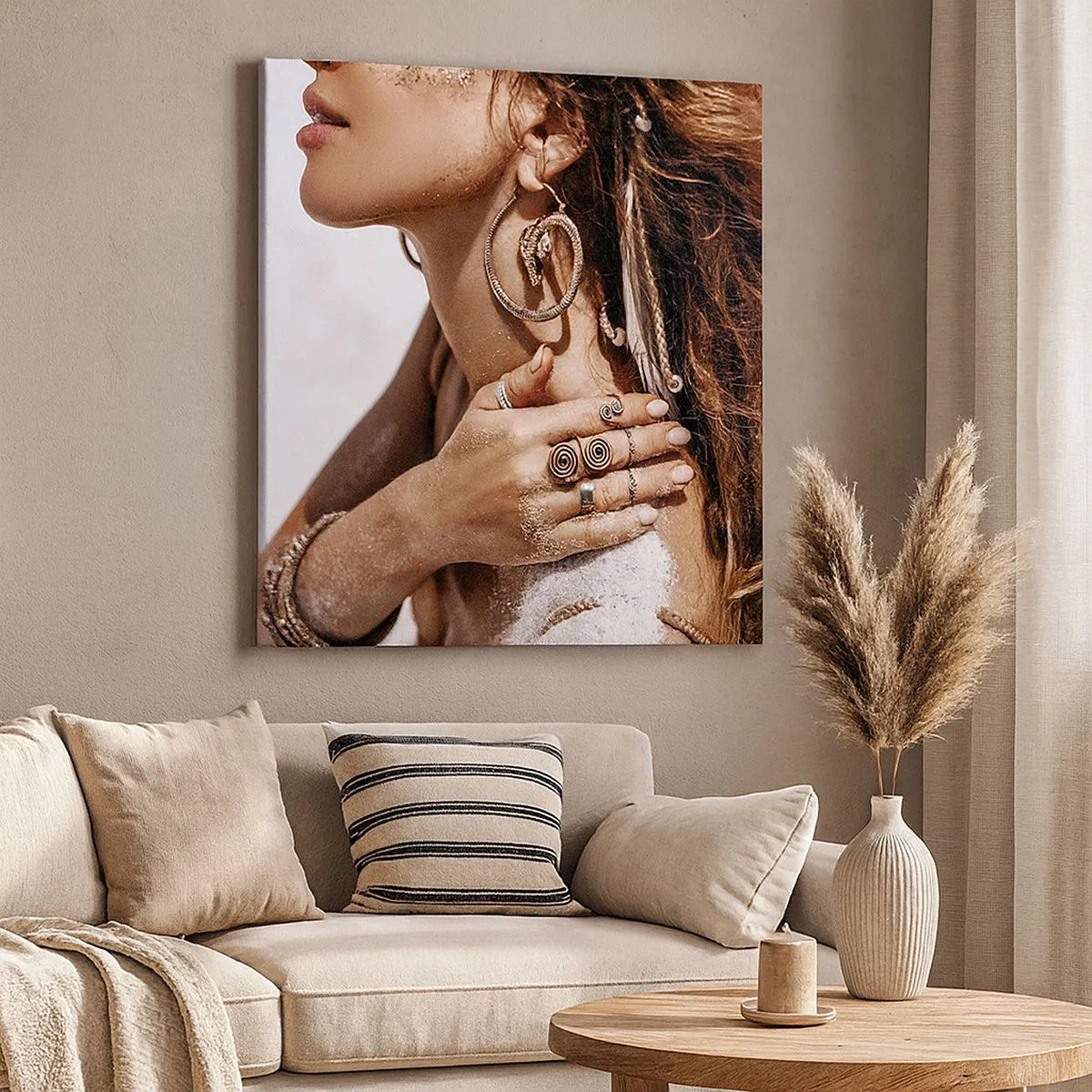 Obraz na plátne - Kráľovná divokej pláže - 30x30 cm