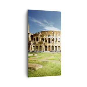 Obraz na plátne - Ešte je počuť hrkanie zbraní - 55x100 cm