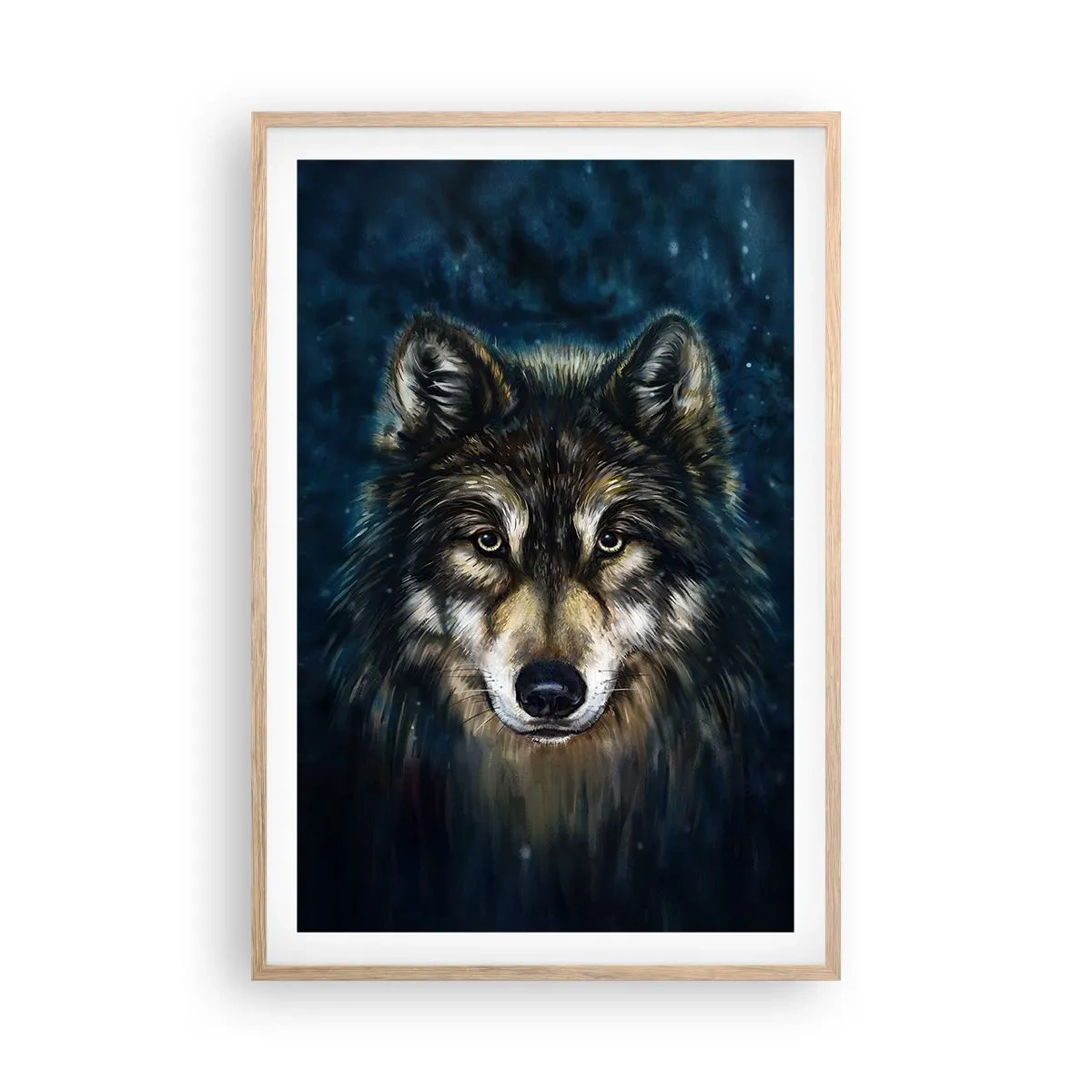 Plagát v ráme zo svetlého duba - Alfa? A omega - 61x91 cm