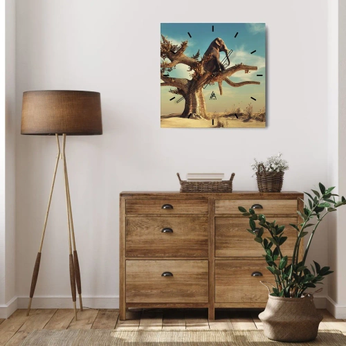 Nástenné hodiny - Nový uhol pohľadu - 30x30 cm