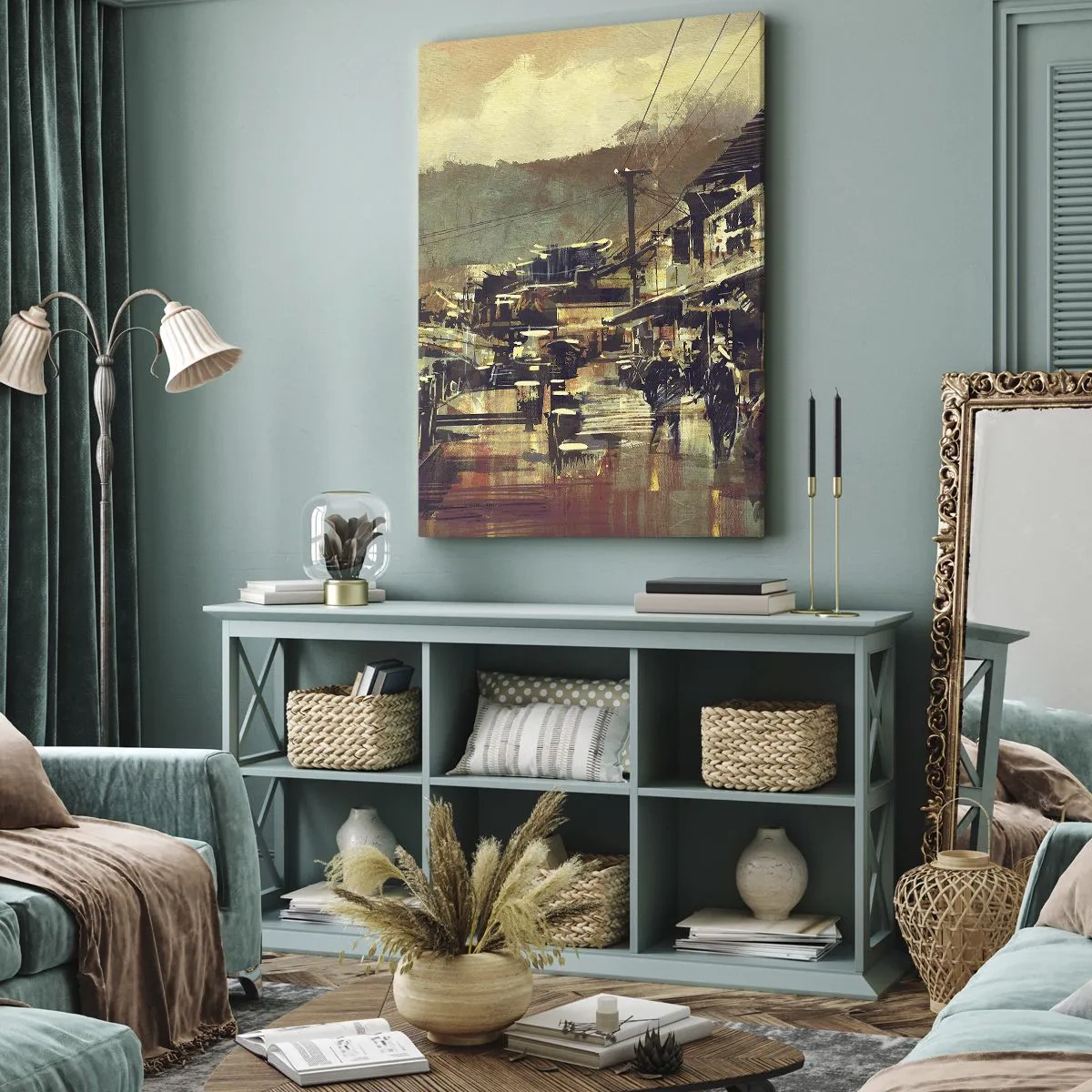 Obraz na plátne - Život ako bohatstvo šedej - 65x120 cm