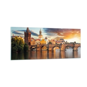 Obraz na skle - Krásna od pradávna - 100x40 cm