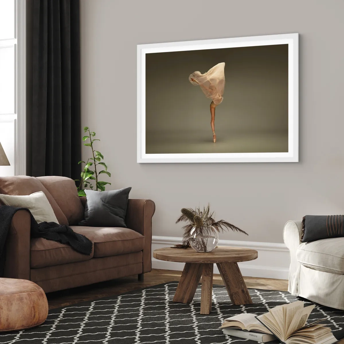 Plagát v bielom ráme - Hneď poletí - 50x40 cm