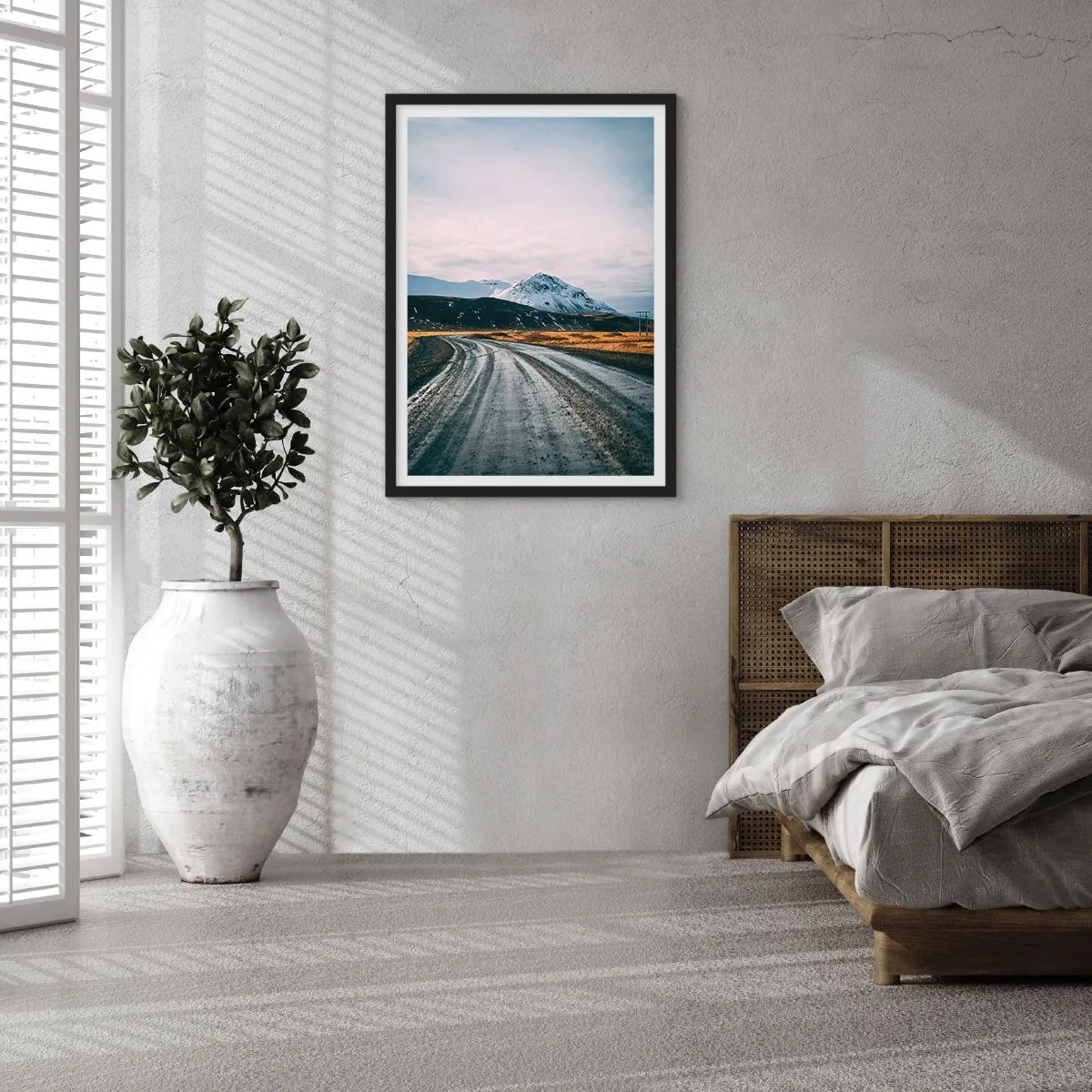 Plagát v čiernom ráme - V islandskom štýle - 61x91 cm