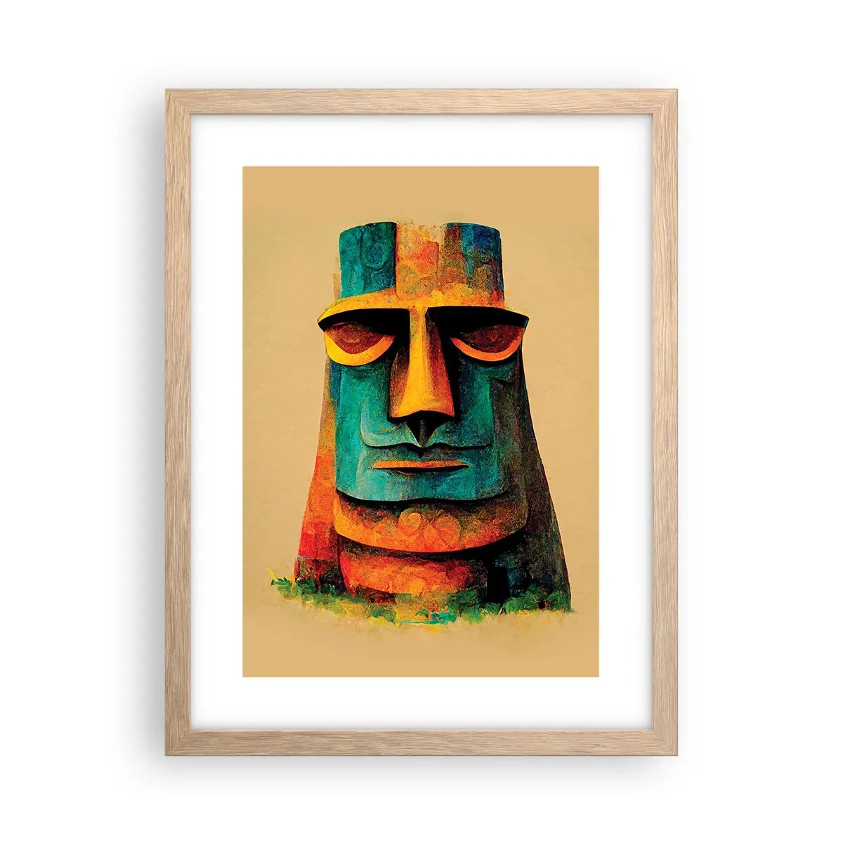 Plagát v ráme zo svetlého duba - Sošný, ale sympatický - 30x40 cm