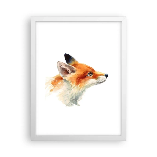 Plagát v bielom ráme - Opatrnosti nie je nikdy dosť - 30x40 cm