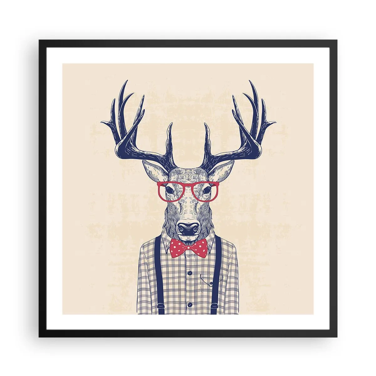 Plagát v čiernom ráme - Zábavná extravagancia - 60x60 cm