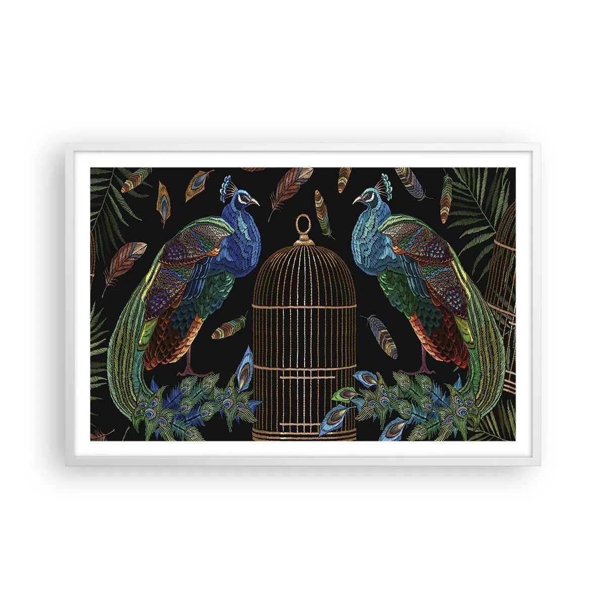 Plagát v bielom ráme - V kráľovskom rúchu - 91x61 cm