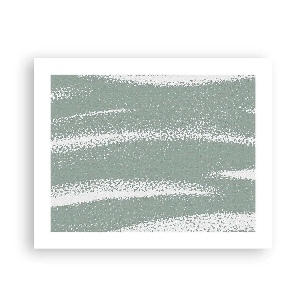 Plagát - Abstrakcia v zimnom štýle - 50x40 cm